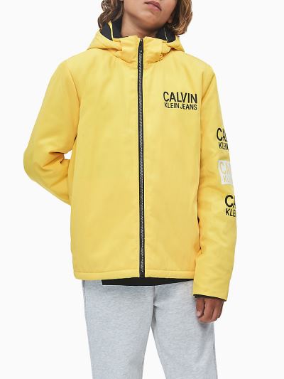 Calvin Klein Ruhák HU345252 | Calvin Klein Recycled Polyester Zip Up Fiu Dzseki Sárga